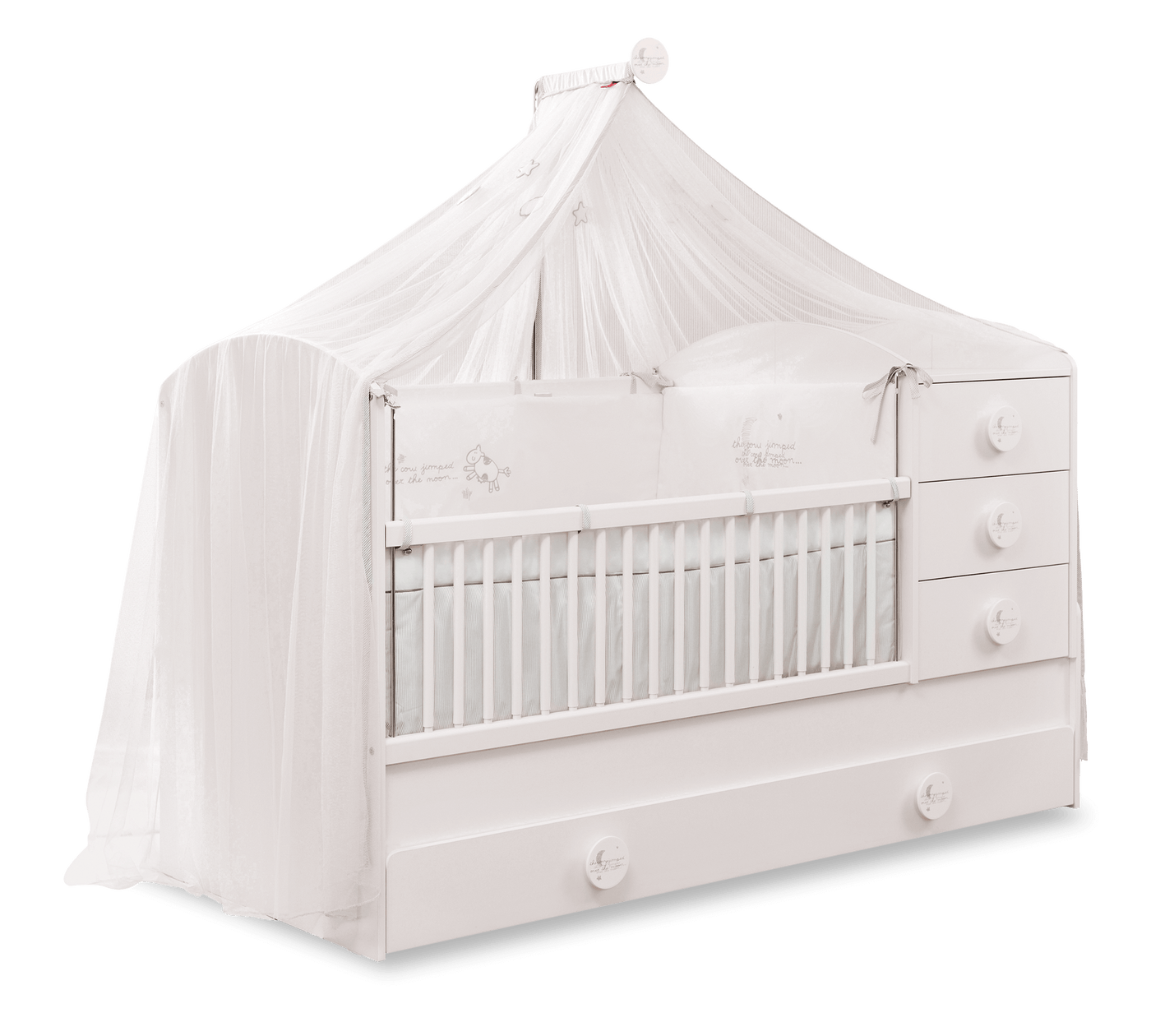 Baby Cotton кровать-трансформер с дополнительным спальным местом (80x180 см)
