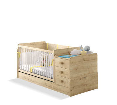 Baby Mocha кровать-трансформер (с маятником и столом)