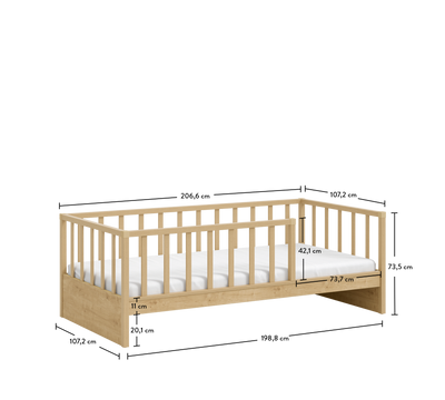 Mocha кровать Alfa (100x200 см)
