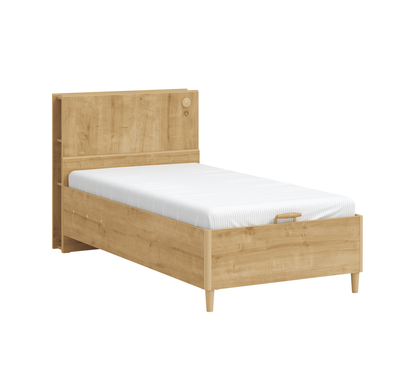 Mocha кровать без изголовья с базой (100x200 см)