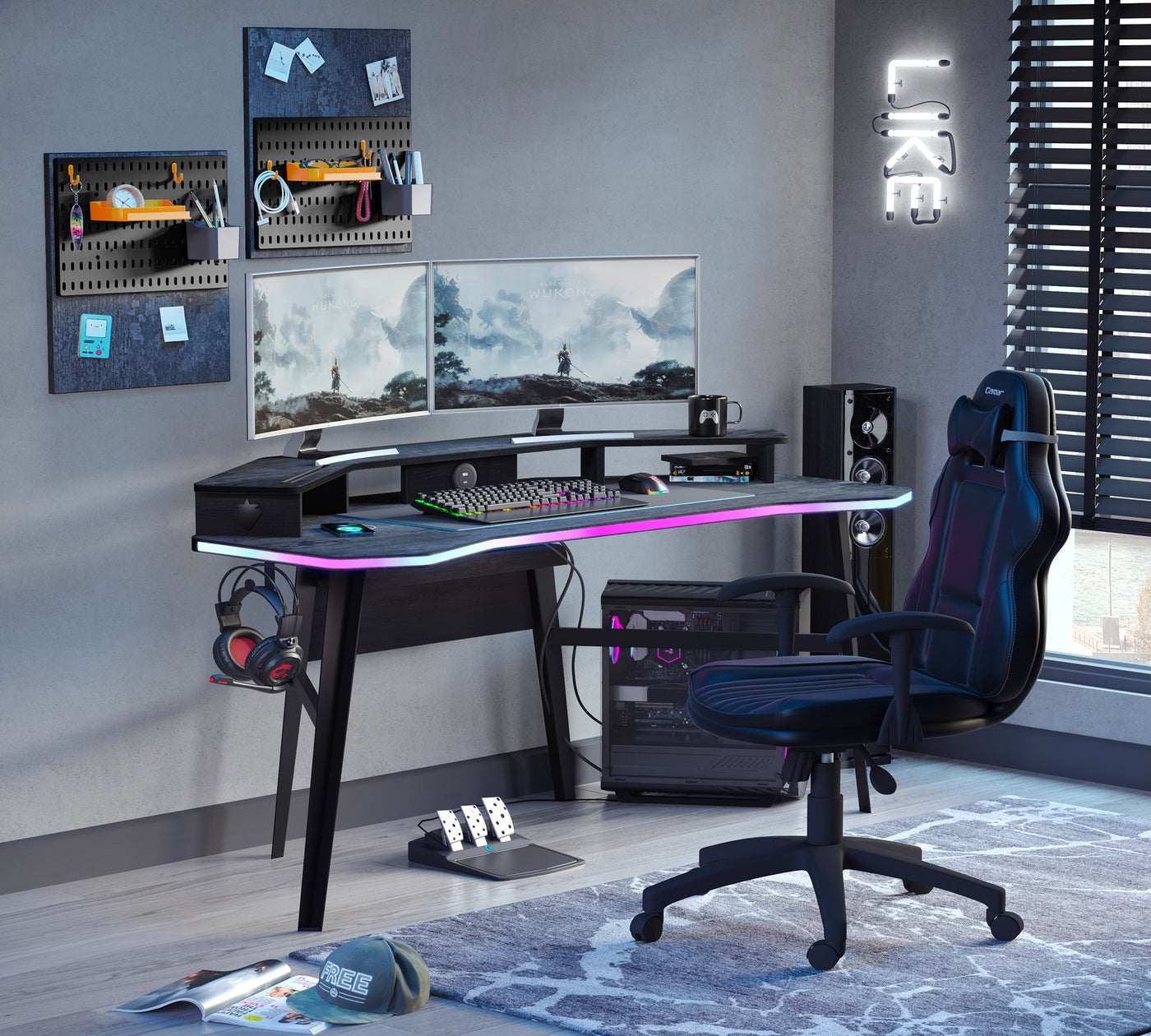 Dark Metal Gaming стол