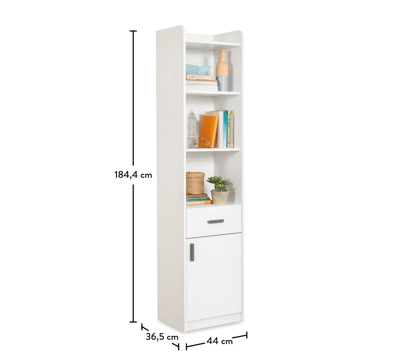 White книжный стеллаж