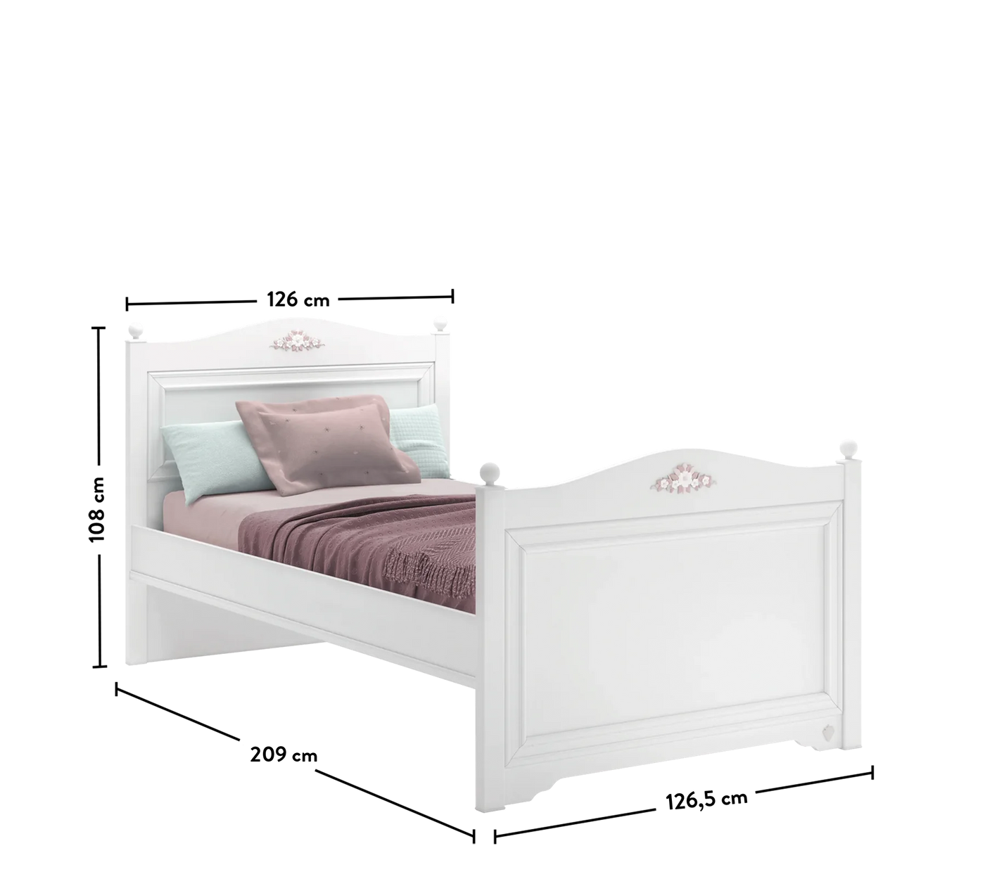 Rustic White кровать