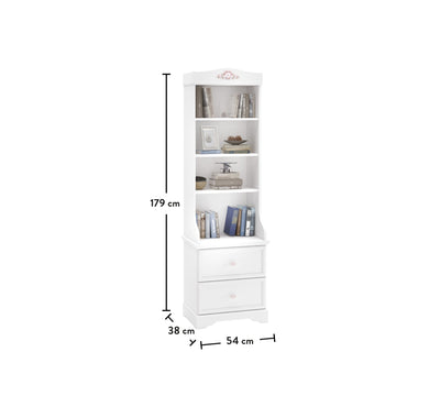 Rustic White книжный стеллаж