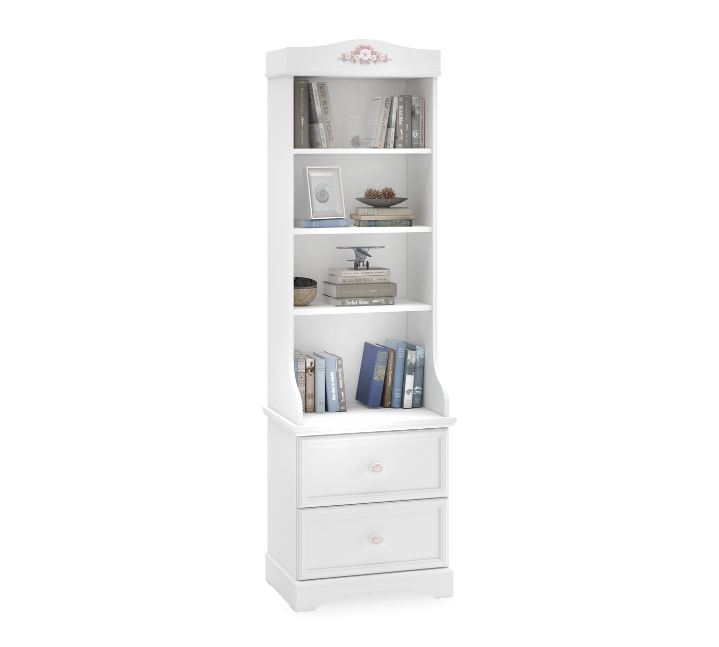 Rustic White книжный стеллаж