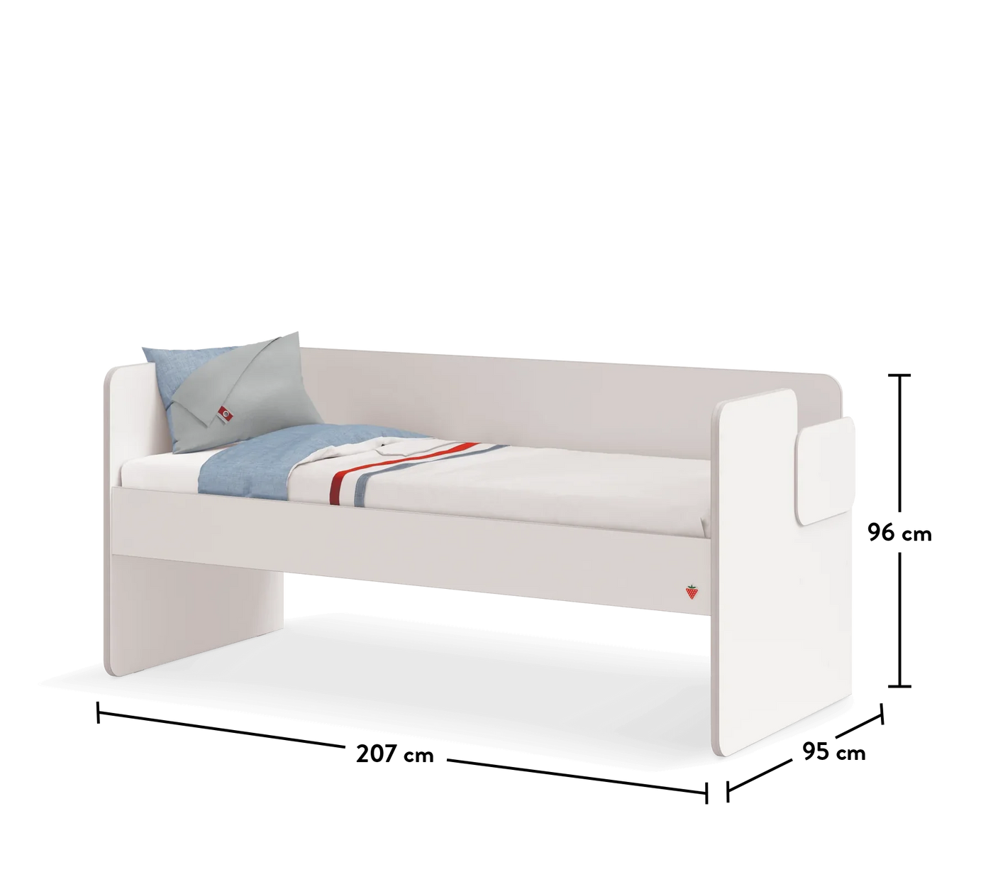 Studio White кровать верхняя (90x200 см)