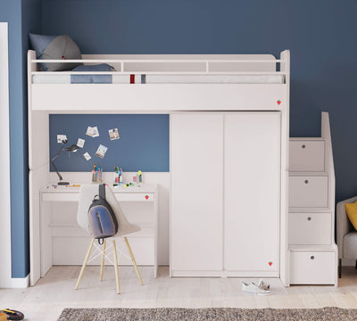 Studio White лестница с системой хранения