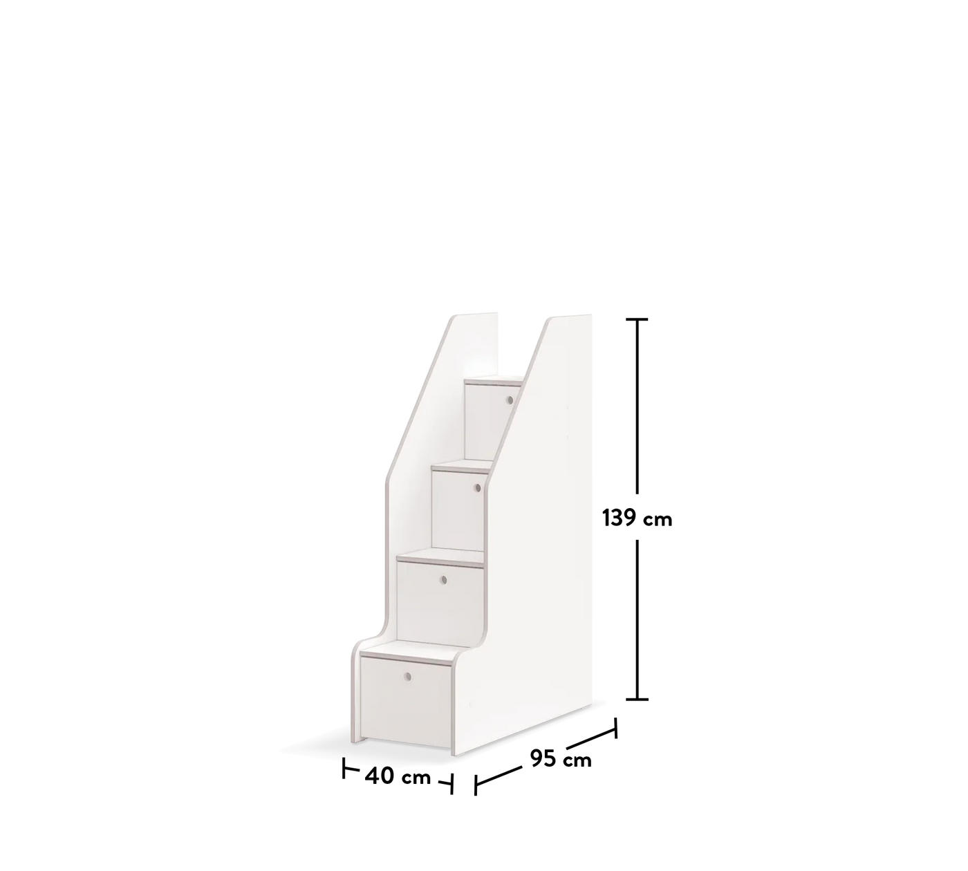 Studio White лестница с системой хранения