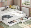 Studyo Выдвижная кровать  с ящиками (белый)