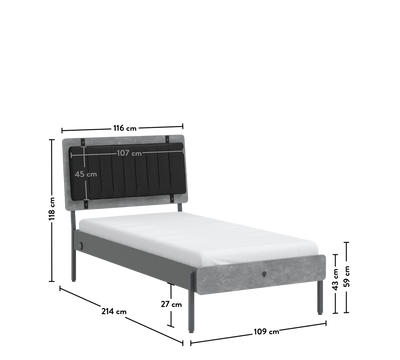 Space Gray кровать