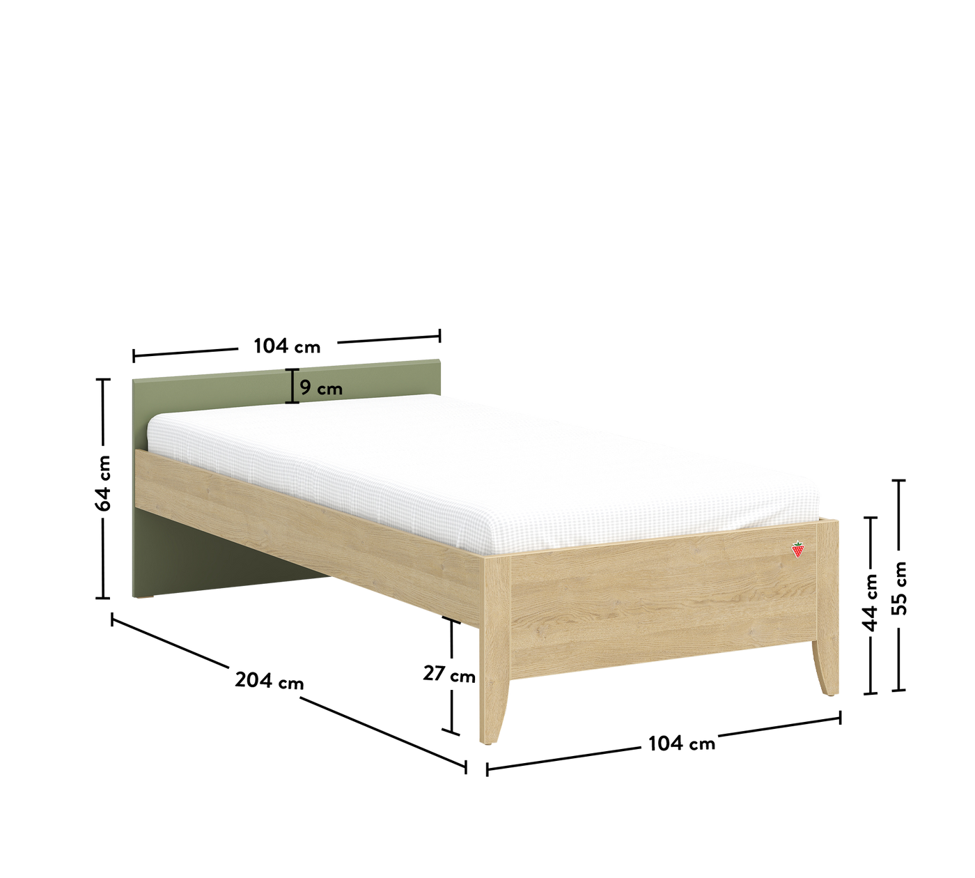Loof кровать без изголовья (100x200 см)