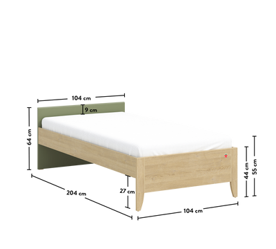 Loof кровать без изголовья (100x200 см)