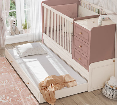 Baby Elegance раздвигающаяся детская кроватка (с кроватью для родителя) (80x180 см)