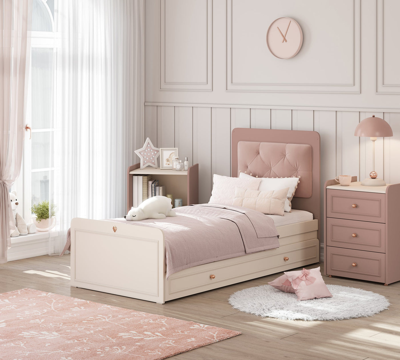 Baby Elegance раздвигающаяся детская кроватка (с кроватью для родителя) (80x180 см)