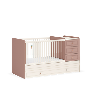 Baby Elegance раздвигающаяся детская кроватка (с кроватью для родителя) (80x180 см)