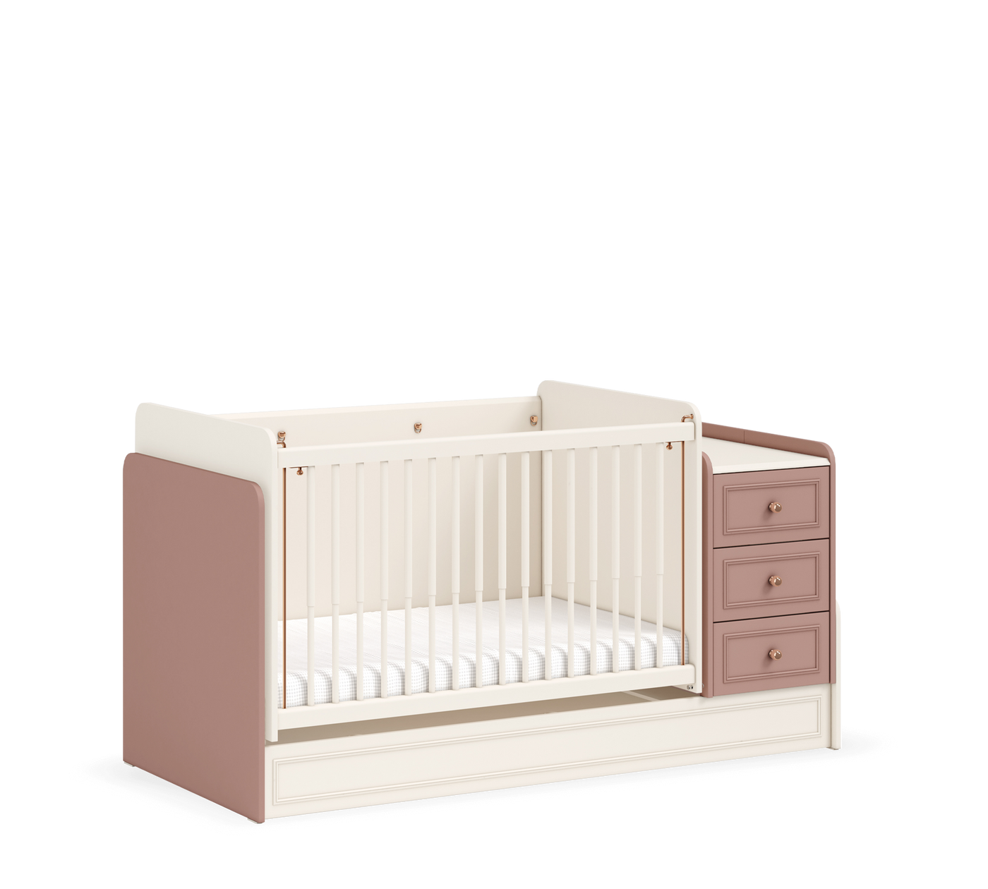 Baby Elegance раздвигающаяся детская кроватка (с маятником и столом) (70x115-70x160 см)