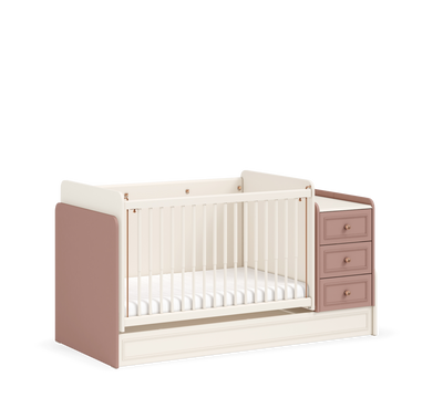 Baby Elegance раздвигающаяся детская кроватка (с маятником и столом) (70x115-70x160 см)