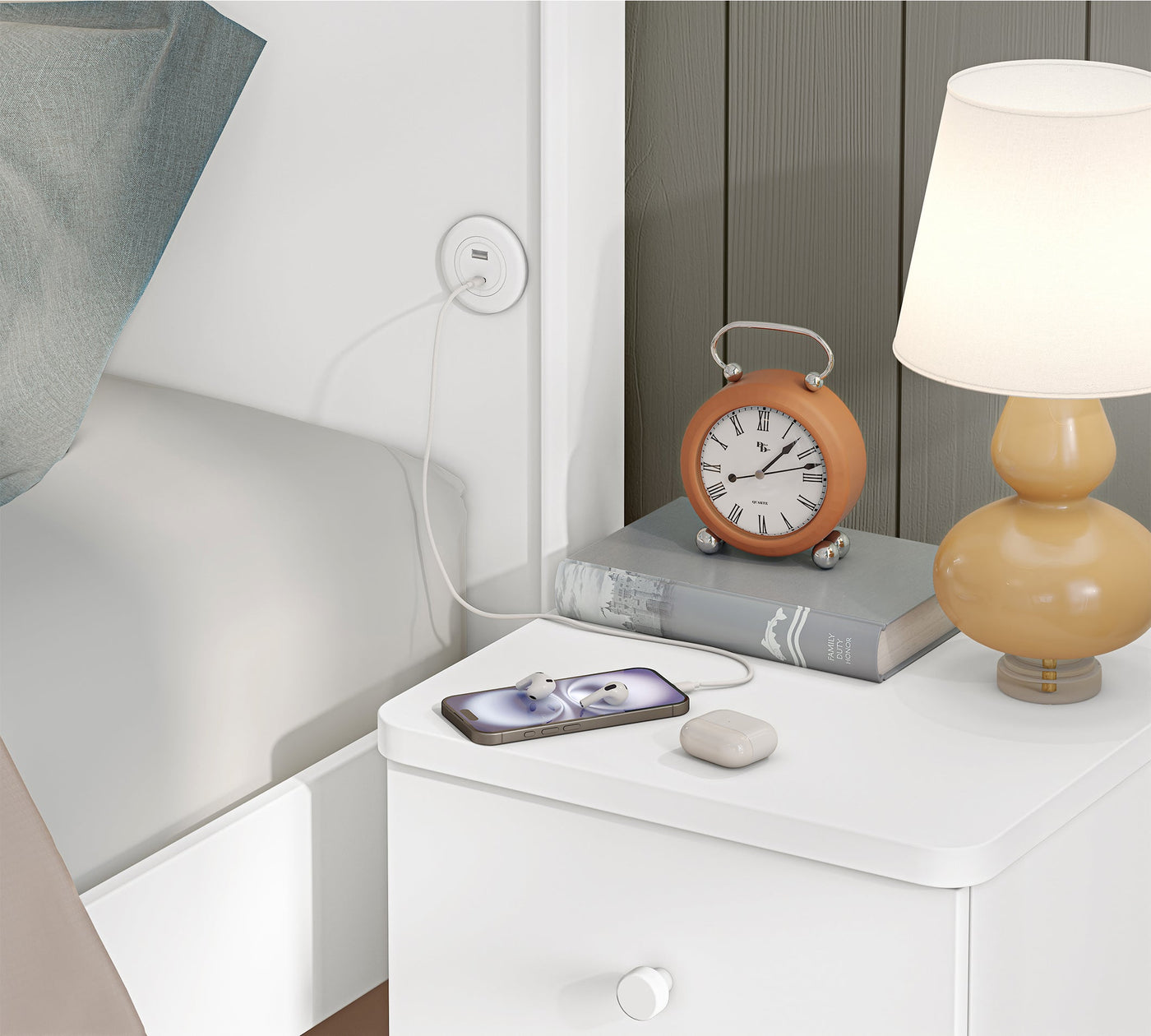 VARIA WHITE Кровать (100x200 cm)