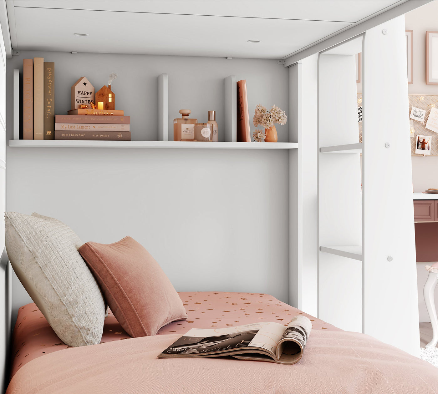 VARIA WHITE  2-х ярусная кровать (90x200 cm)